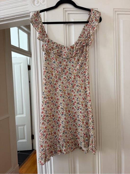 Reformation Dresses & Skirts - Reformation Mini Cream Floral Smocked Sundress